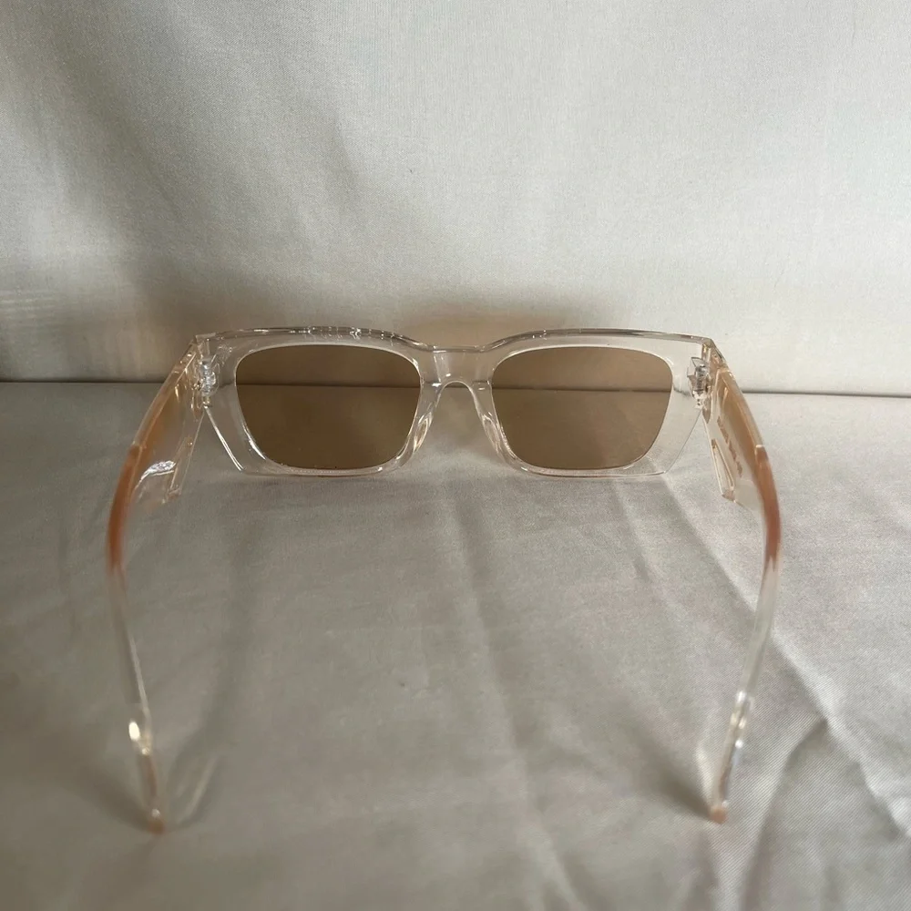 Transparent Sunglasses with Gold Intial B Accents - Picture 4 of 4